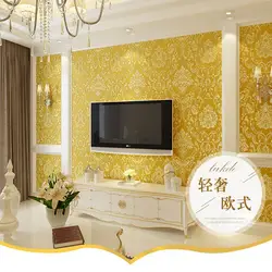 PAYSOTA Европейский стиль 3D Дамасская настенная бумага спальня гостиная ТВ фон нетканый настенный бумажный рулон