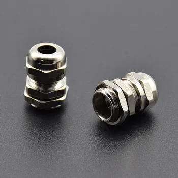 

2 Pcs Stainless Steel PG7 3.0-6.5mm Waterproof Connector Cable Gland