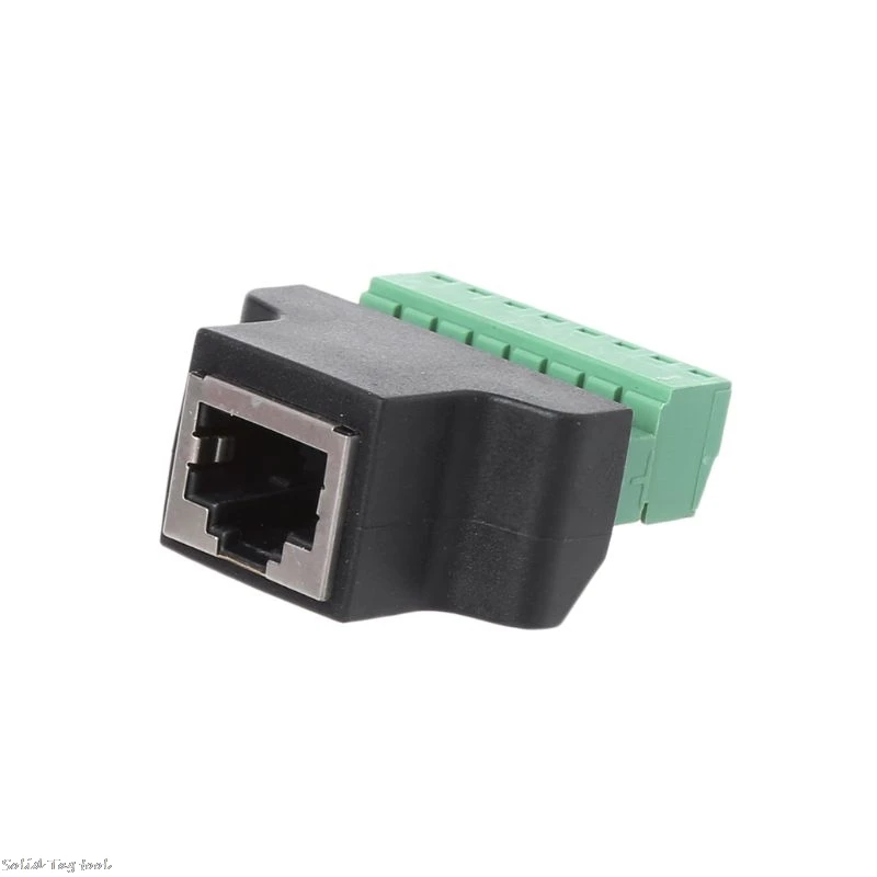 RJ45 гнездо к винтовой клемме 8 Pin разъем Ethernet кабель удлинитель
