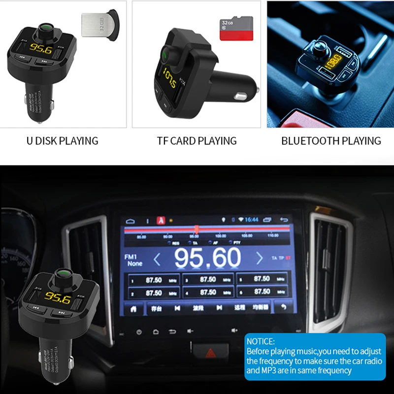 12 В Автомобильный MP3 плеер Bluetooth USB Музыка FM передатчик громкой связи ЖК