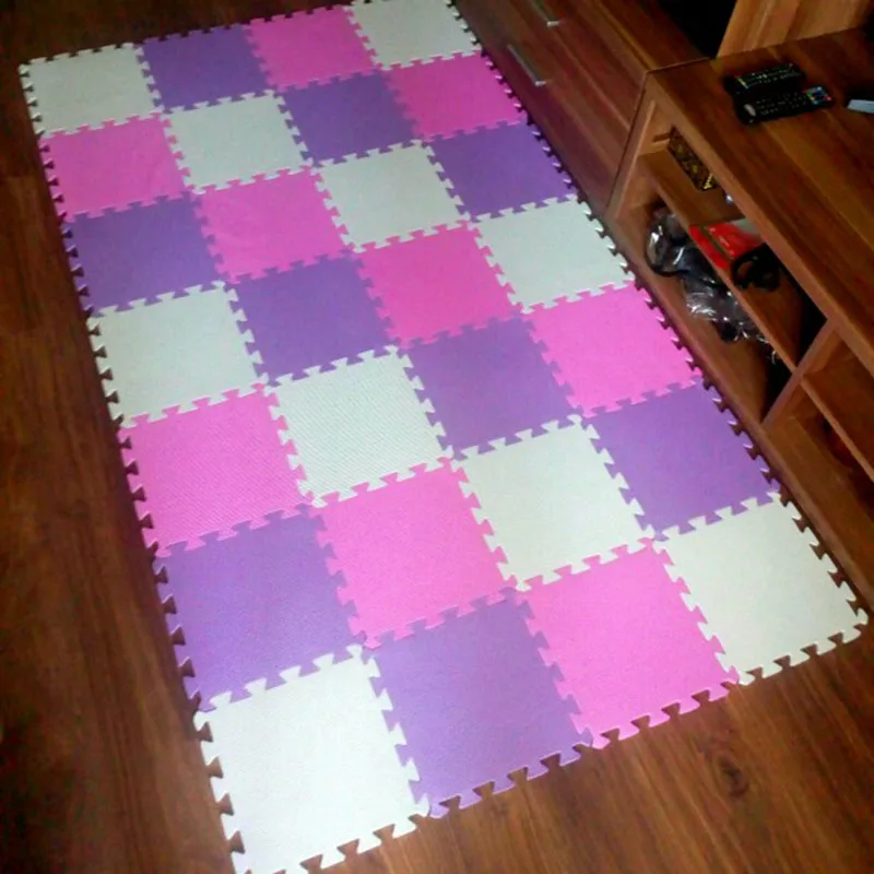 meiqicool baby EVA foam puzzle baby EVA Foam Play Puzzle Mat/ 18 or 24/lot Interlocking Exercise Tiles Floor Carpet Rug for Kid