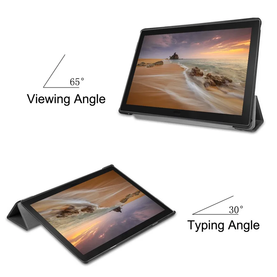 Цветной чехол из искусственной кожи с рисунком для Lenovo Tab P10 Женский Магнитный 10 1