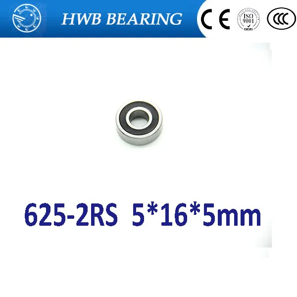 625RS 625 625 2RS deep groove ball bearing 5x16x5mm miniature bearing 5 16 5mm 625 2rs