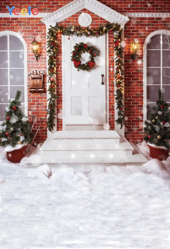 Yeele Photography Backdrops White Snow Door Outdoor Playground Christmas Trees Kid Photographic Backgrounds For The Photo Studio Yeele Photography Backdrops White Snow Door Outdoor Playground Christmas Trees Kid Photographic Backgrounds For The Photo Studio