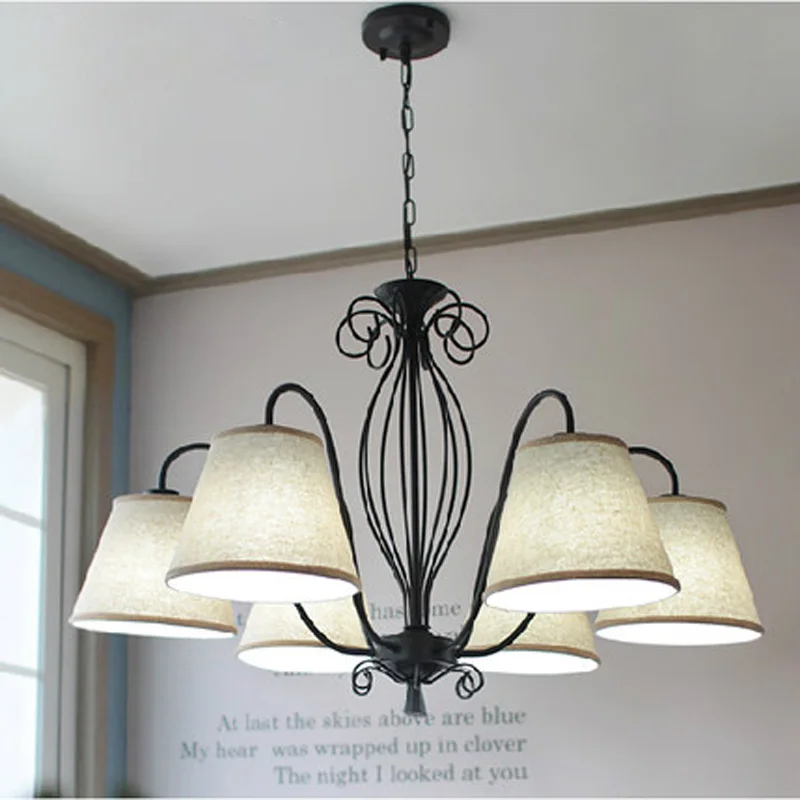 

Norse droplight American countryside iron chandelier vintage country living room lamp bedroom dining room study lamps and lanter