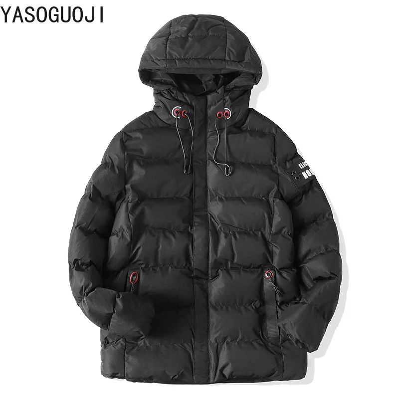 YASUGUOJI 2018 new winter thicken warm cotton padded jacket men fashion ...