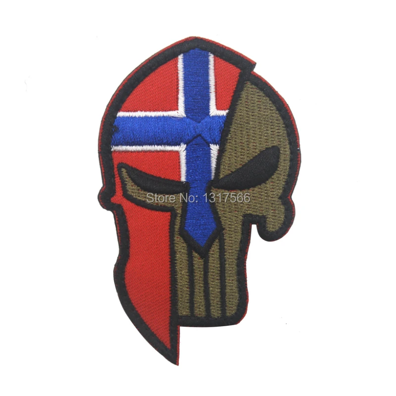 

Norwegian National Flag Molon Labe Embroidery Patch Embroidered Patches Military Tactical Armband Fabric Sticker Sewing Applique