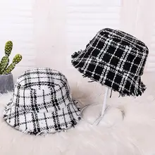 Унисекс Рыбацкая шляпа солнцезащитный плед складные мужские шапки простые хлопковые мужские шляпы высокого качества уличные Повседневные шапки и кепки Прямая