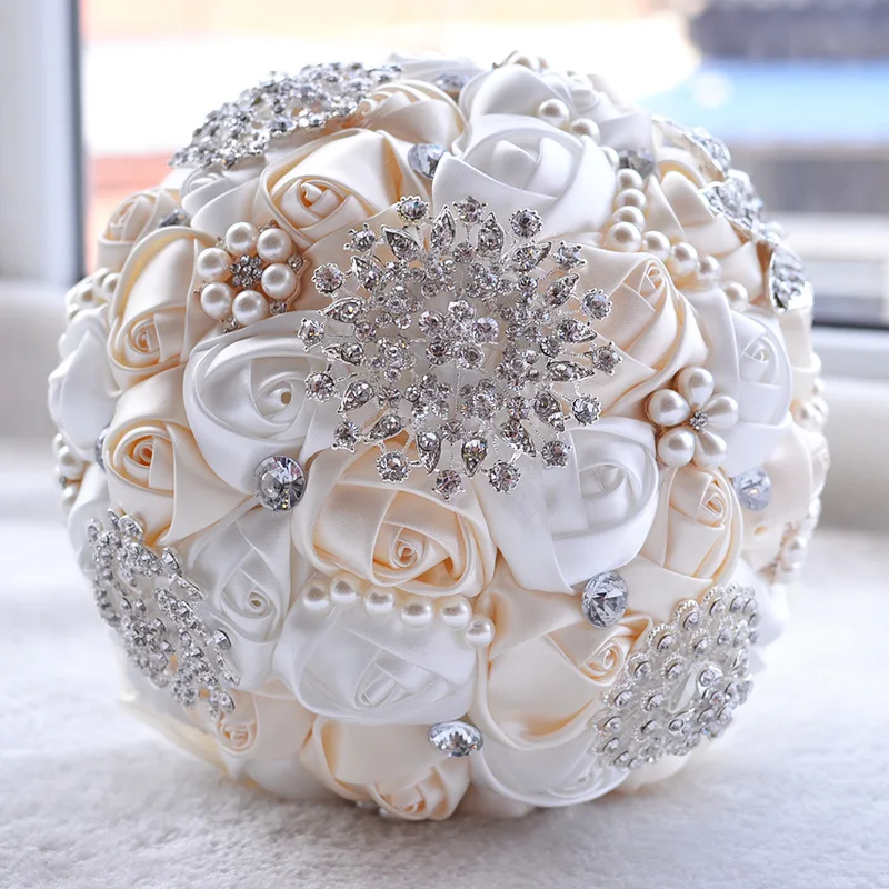 Gorgeous Wedding Flowers Bridal Bouquets Ivory White Pink ...