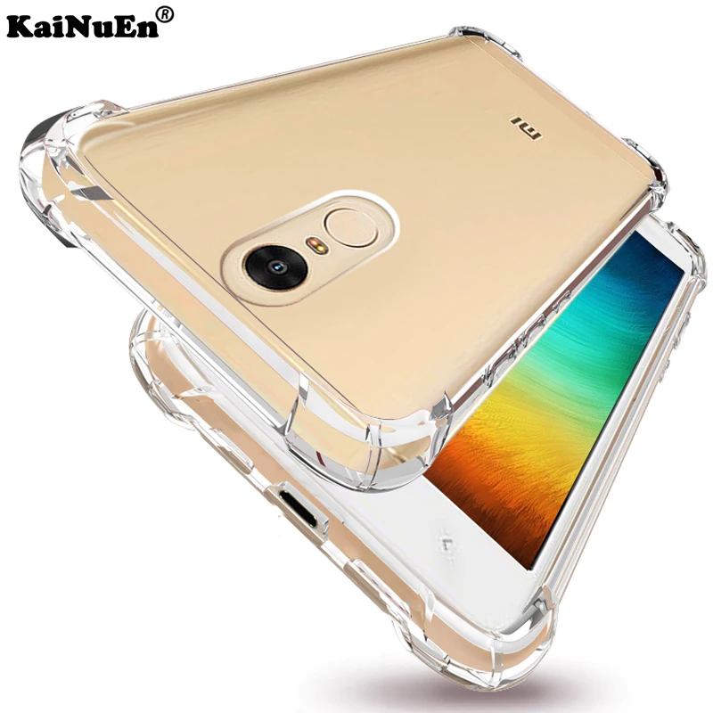 KaiNuEn shockproof soft original phone back cover coque case for xiaomi redmi note 4x 4 x note4x silicone silicon accessories | Мобильные