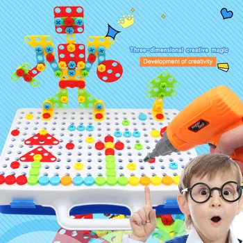 

Children Blocks Early Education Disassembly Building Blocks Set in Portable Box DIY Blocks Toys FJ88