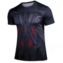 New 2016 new coats shirts T-shirt spider-man captain America avengers superhero man short sleeve shirt for free delivery