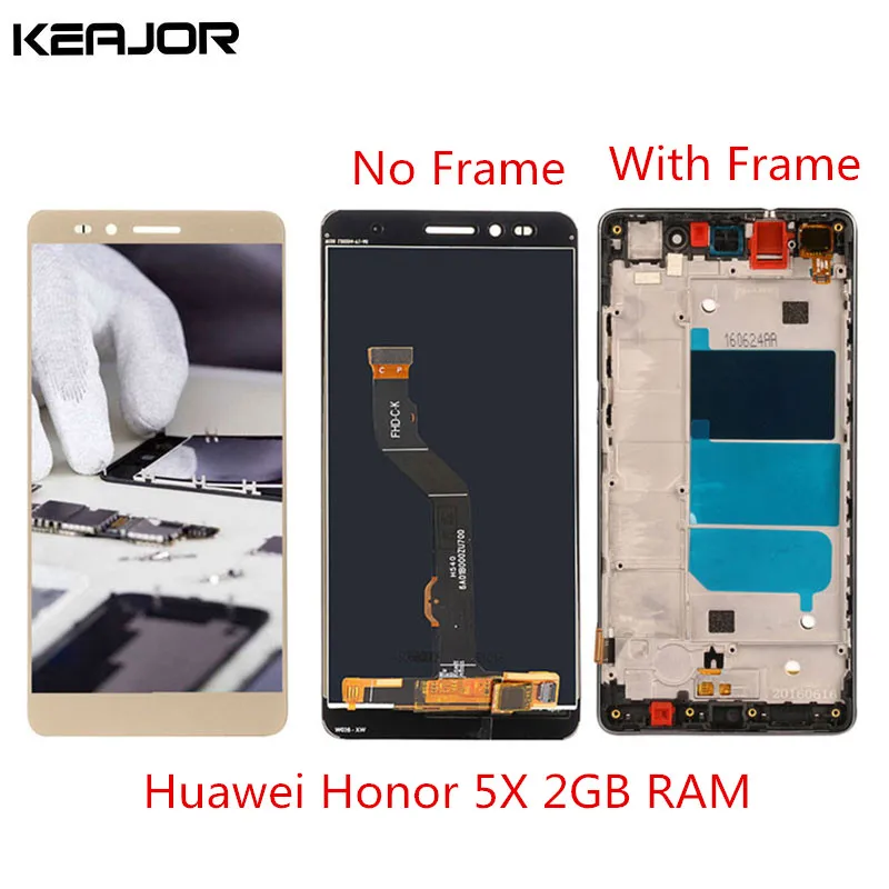 

For Huawei Honor 5X LCD Screen honor kiw-l21 Display Screen Tested Touch Screen Replacement for Huawei GR5 5.5'' 2GB RAM Version