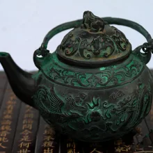 Бронзовый старинный маятник чайник бытовой украшения Ssangyong play pearl