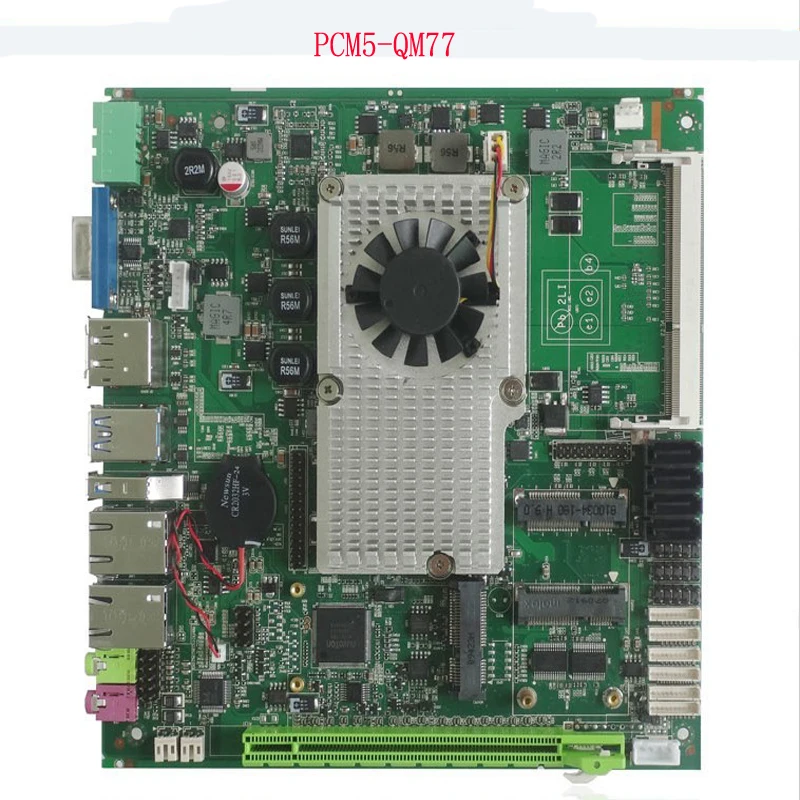 

Fanless Mini ITX industrial Motherboard with Intel I7-3610QM CPU (PCM5-QM77)