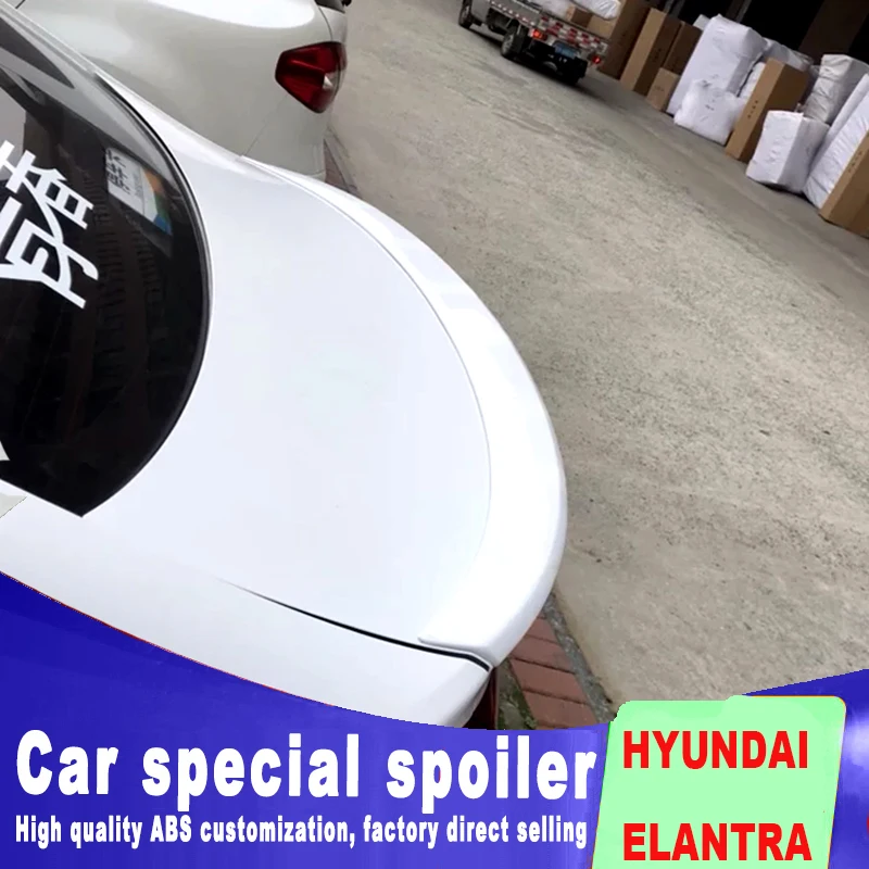 Дизайн, высокое качество, АБС-пластик, для,, режим для HYUNDAI ELANTRA, задний спойлер багажника, грунтовка