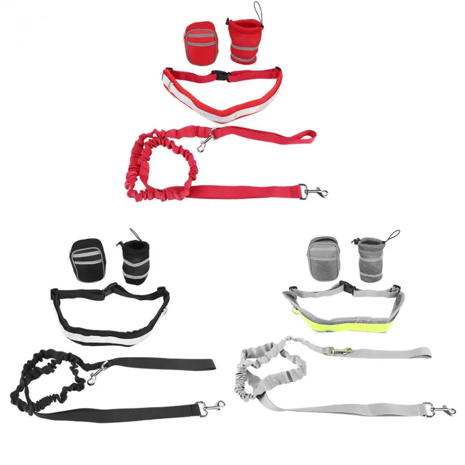 Dog Treat Bag Dog Leash Waist Belt For Running Walking Hiking Pet Snack