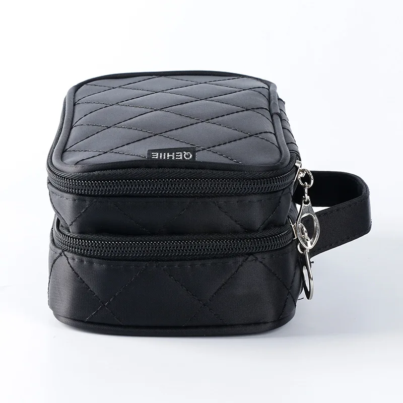 Waterproof Double-layer Cosmetic Bag Creative Geometric Rhombic Wash Bag New Nylon Storage Bag Portable Portable Cosmetic Case Waterproof Double-layer Cosmetic Bag Creative Geometric Rhombic Wash Bag New Nylon Storage Bag Portable Portable Cosmetic Case