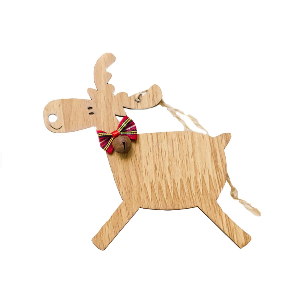 1 шт Рождественский олень деревянная елка Подвески DIY украшения для рождественской вечеринки 10,10