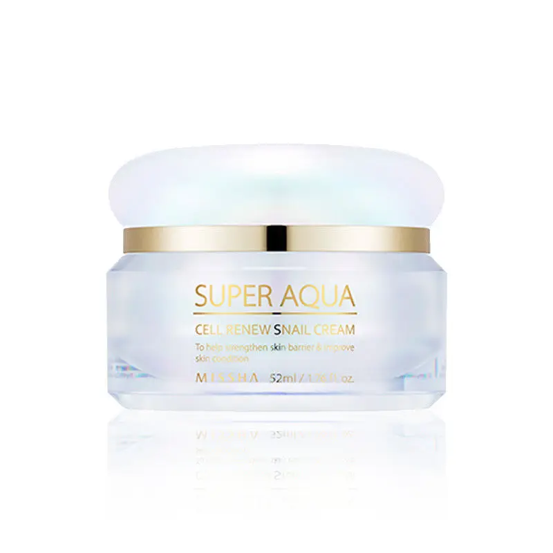 MISSHA Super Aqua Cell Renew Snail Cream 52ml Anti Aging Wrinkle Removal Smooth Moisturizer MISSHA Super Aqua Cell Renew Snail Cream 52ml Anti Aging Wrinkle Removal Smooth Moisturizer