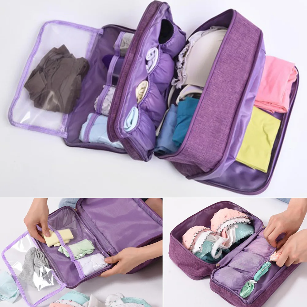 Drawer Organizers Briefs Underwear Cloth Case Travel Dividers Portable Box Solid Accessories Wardrobe Bra Storage Bag Socks