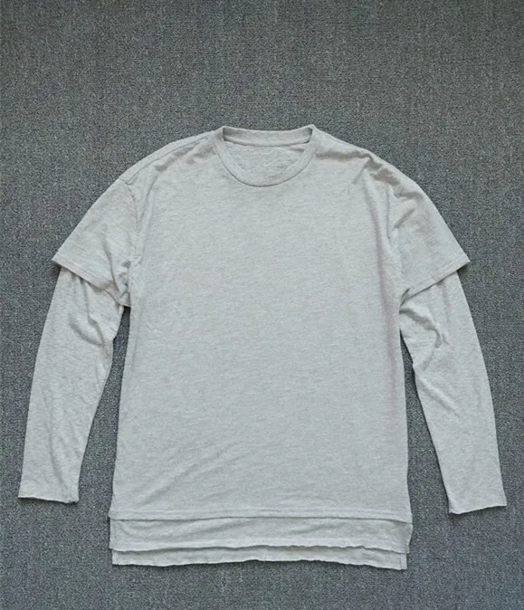 

Men's Urban Streetwear Hip Hop Oversized 2 fer T Shirt USA Size S,M,L (Faulty)