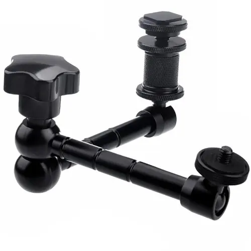11 Arm Articulating Magic Added Aluminum for mounting HDMI Monitor LED Light LCD Video Camera Flash