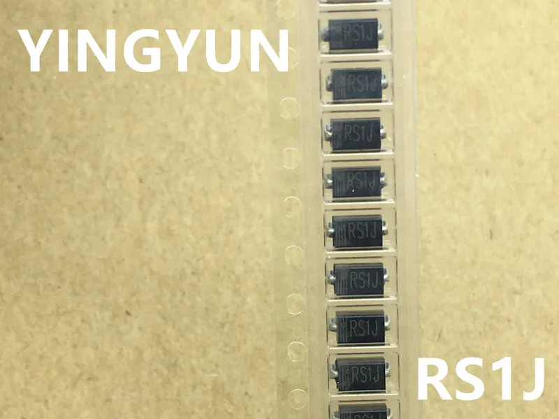 100pcs/lot RS1J 1A 600V FR105 DO-214AC SMA fast recovery diode New original | Электроника