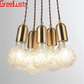 

Nordic Minimalist LED Pendant Lights Fixture Crystal Glass G4 Lustre Hanging Lamp Wine Bottle Pendant Lamps Home Lighting