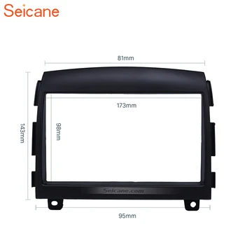 

Seicane Black Double Din Car Frame Radio Installation Fascia Trim Kit For Hyundai Sonata 2006 Dashboard