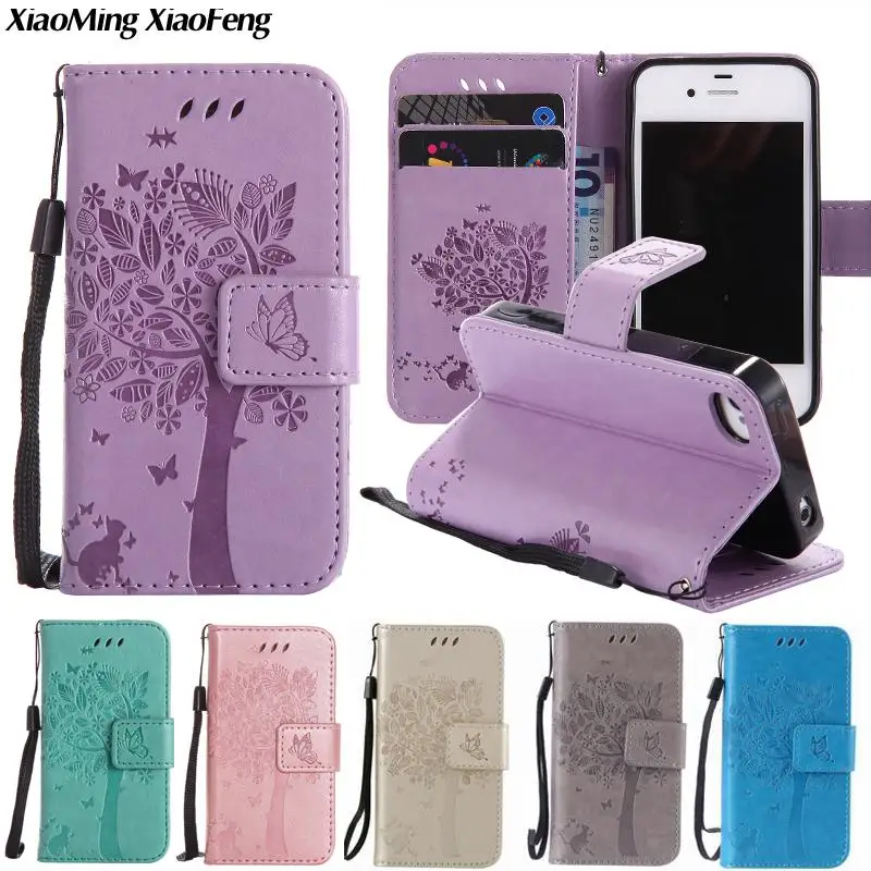 

For Coque iPhone 4S Case Leather Wallet & Silicone Flip Case iPhone 4S Phone Cases For Apple iPhone 4 4S Cover Stand + Card Slot