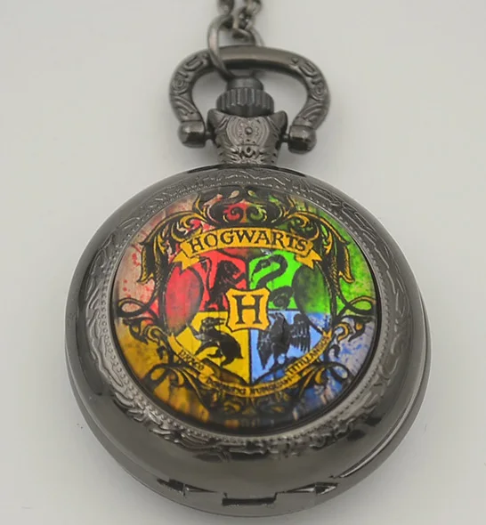 

Fashion Harry Potter Quartz Pocket Watch Dracodormiens Nunquam Titillandus Analog Pendant FOB Watches Necklace Woman Gift Hot
