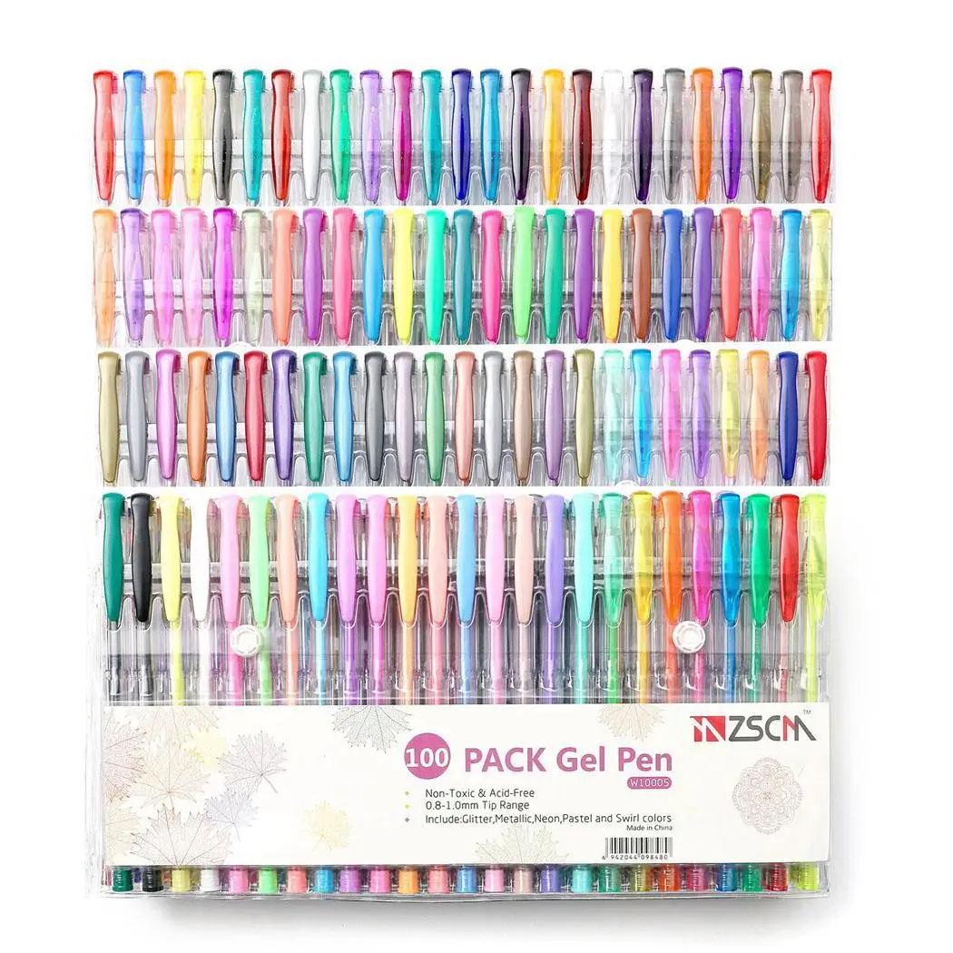 

Multicolor Glitter Gel Pen Fluorescence Pen 60PCS x Pens Marker Painting Graffiti Stationery 48PCS x Pens