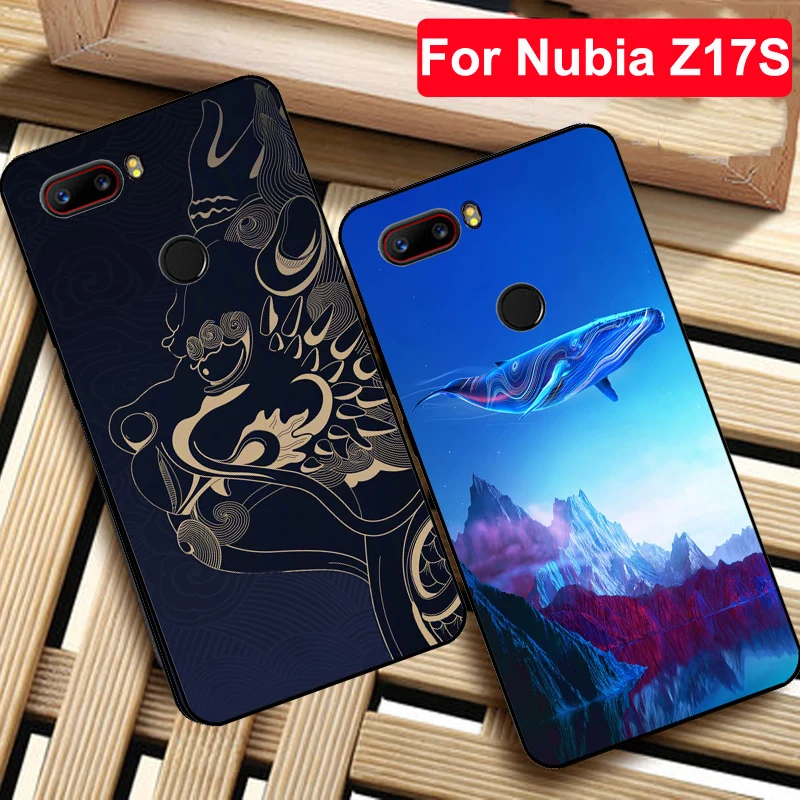 Чехол для Nubia Z17S мягкий силиконовый чехол из ТПУ Z17 S защитный NX595J чехлы