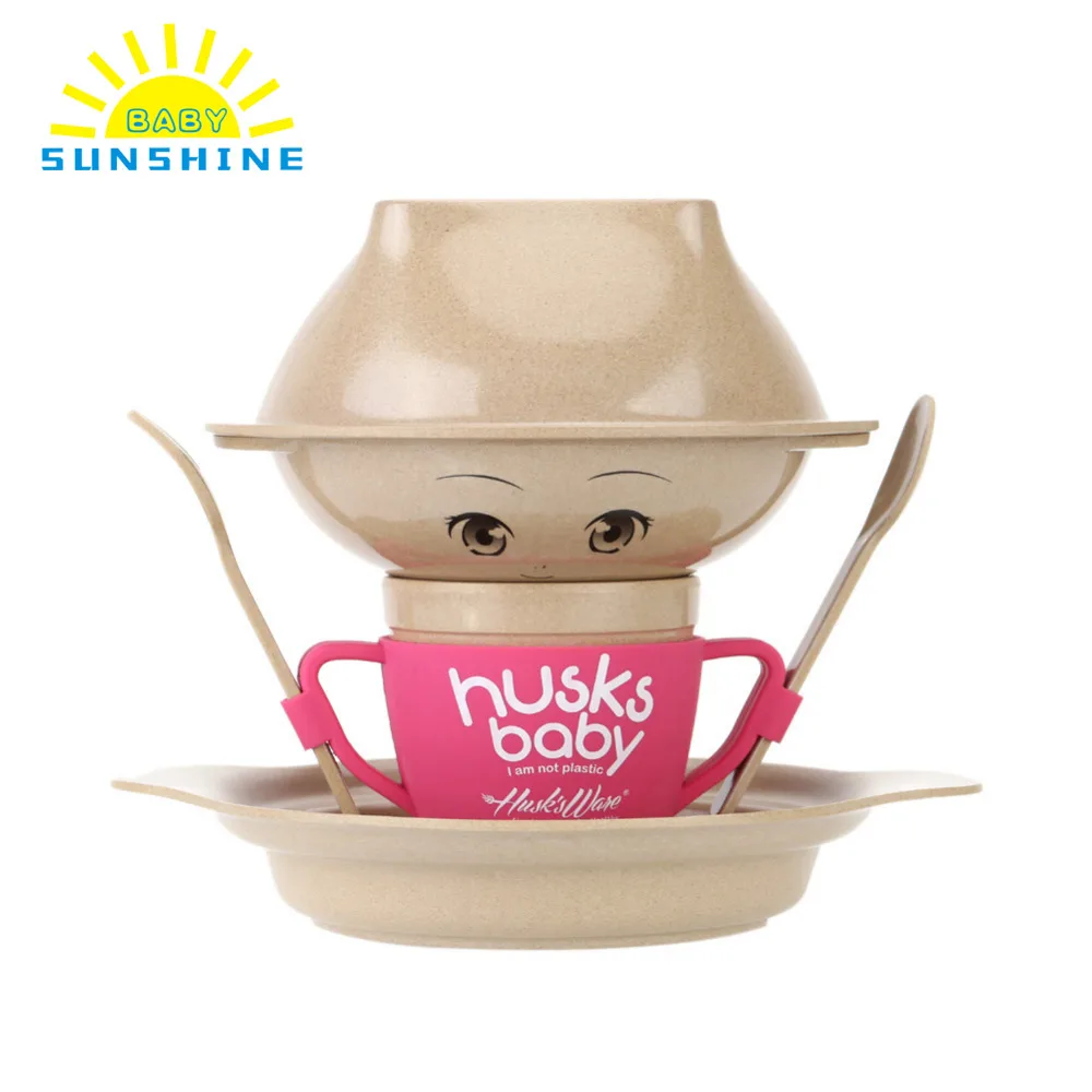 7pcs/set Eco friendly Toddler Dinnerware Set for Children's Tableware