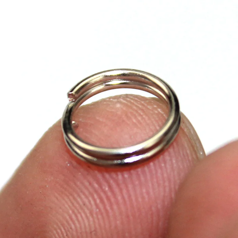 Greatfishing 100-Pack Stainless Steel Split Rings - 4 Sizes, High Strength 304 SS, For Lures, Tackle, Saltwater & Freshwater Fishing