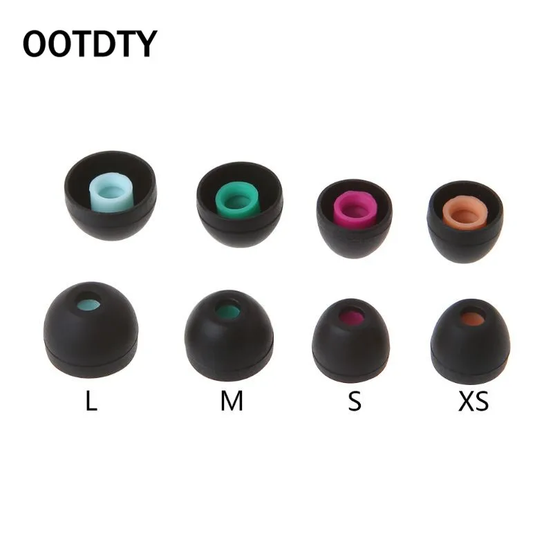 

4 Pairs(XS/S/M/L) Soft Silicone Ear Pads Earphone Eartips Suit for 90% In-ear Earbuds Cover Accessories for Sony Headphone
