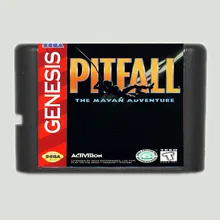 Pitfall Приключения Майя 16 бит MD игровая карта для sega Mega Drive для Genesis