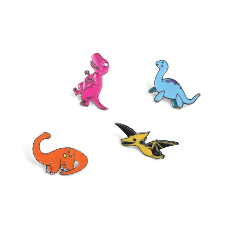 1PC Fashion Pins and Brooch Dinosaurs Enamel Dragon Badge 