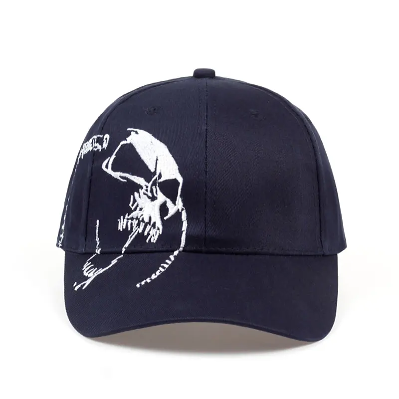 Высокое качество унисекс хлопок уличная бейсбольная кепка череп вышивка Snapback модные спортивные шапки для мужчин и женщин Кепка Новинка