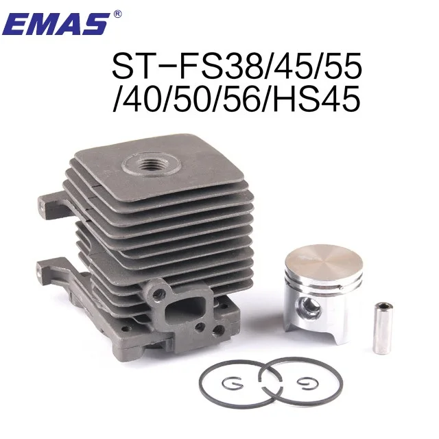 Trimmer Cylinder Piston Kit Fit STIHL FS55 BR45 KM55 HL45 HS45 4140 020 1202