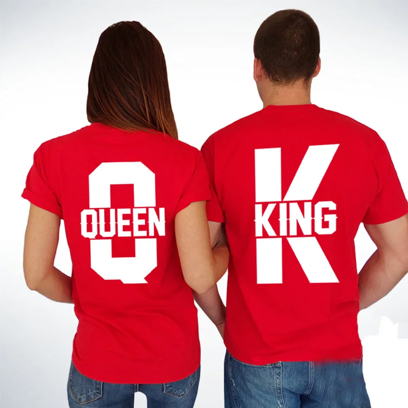 Pkorli-King-Queen-T-Shirt-Men-Women-Couple-T-Shirts-Funny-Matching-Lover-Wedding-T-Shirt (1)