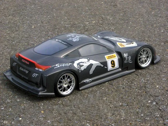Ewellsold 1/10 remove control car R/C Гоночная машина ПВХ корпус 195 мм No:041 black|body shell|car body shellrc shell |