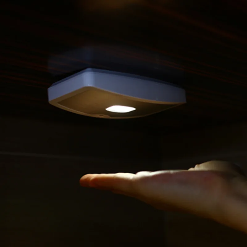 Популярные Новые мини-Беспроводной инфракрасный движения Сенсор потолок ночь свет Батарея питание крыльцо лампа