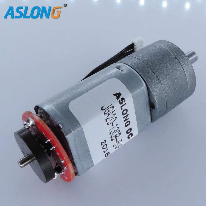 

JGA20-130B 12V Coded Motor DC Deceleration Motor With Hall sensor Encoder gear box motor magnetic encoder 12v 16-160rpm