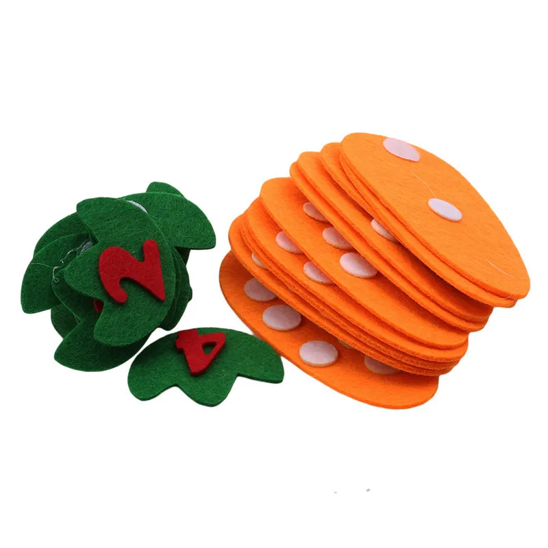 Kids 1-10 Montessori Educational Toys for children Handmade DIY Math Toys Kindergarten Carrot Teaching Aids
