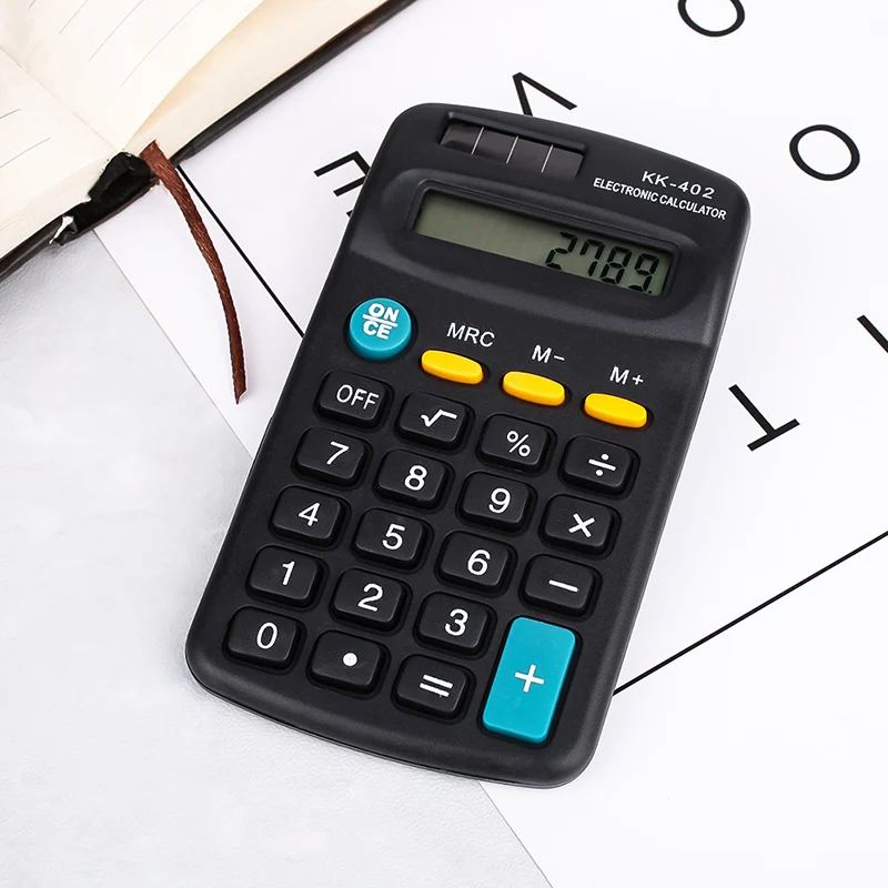 Eastpin портативный мини калькулятор 8 цифр дисплей ручной черный Calculadora компактный
