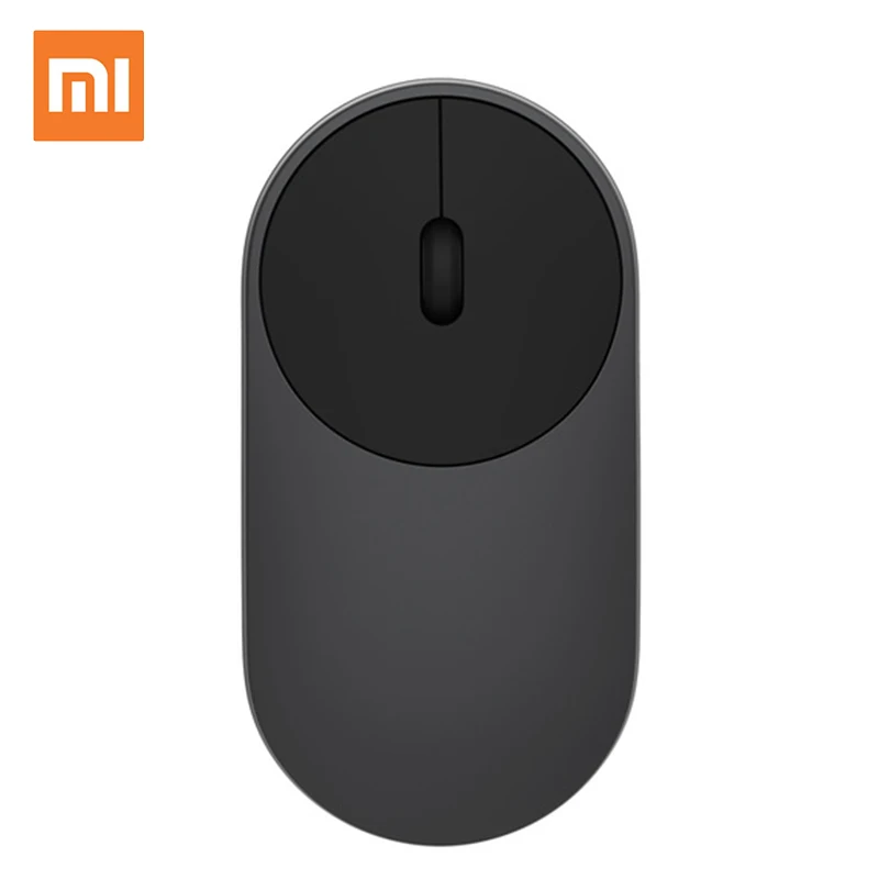 Оригинальная Xiaomi mi мышь, портативная беспроводная, mi mouse, оптическая Bluetooth 4,0 RF 2,4 GHz, двойной режим подключения mi 1200 dpi - Цвет: Gray