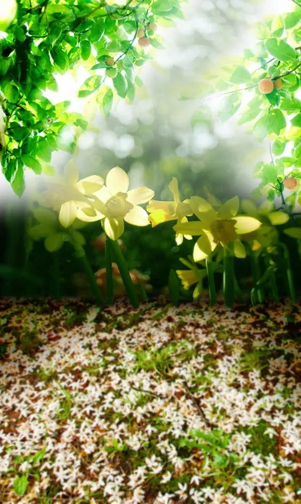 

Nature Flower Tree Photography Backdrops Photo Props Studio Background 5x7ft