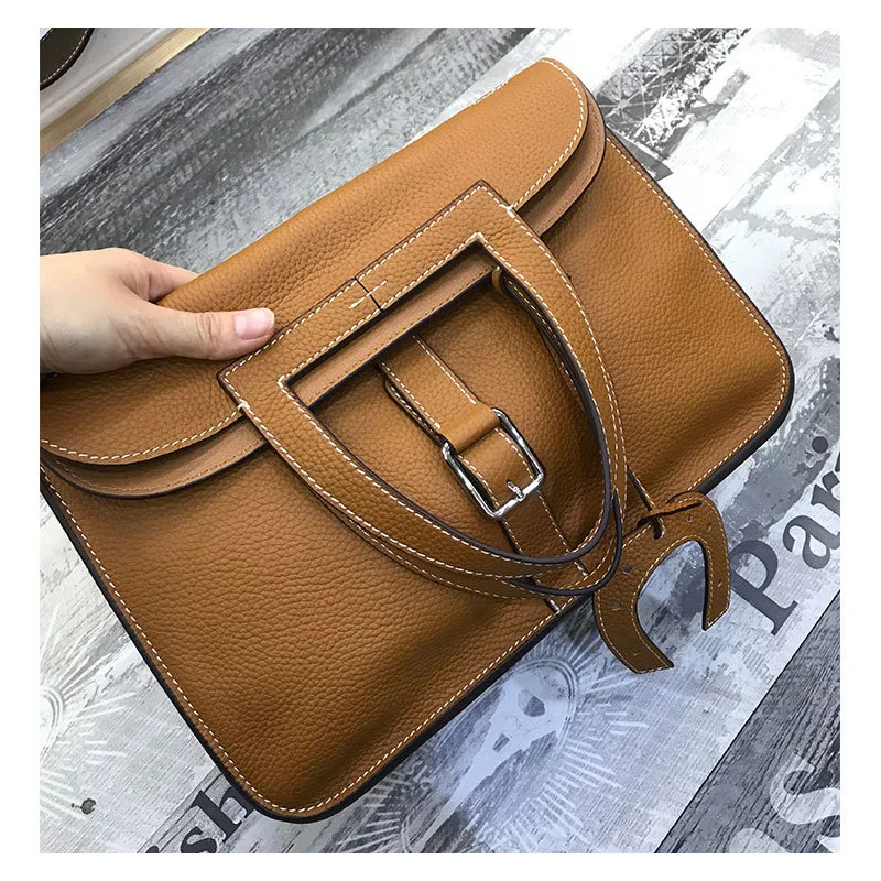 The new soft leather lychee pattern luxury handbags women bags designer feel very soft and powerful women's shoulder bags